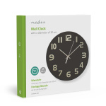 Nedis Veggur | Diameter: 300 mm | Glass | Sort