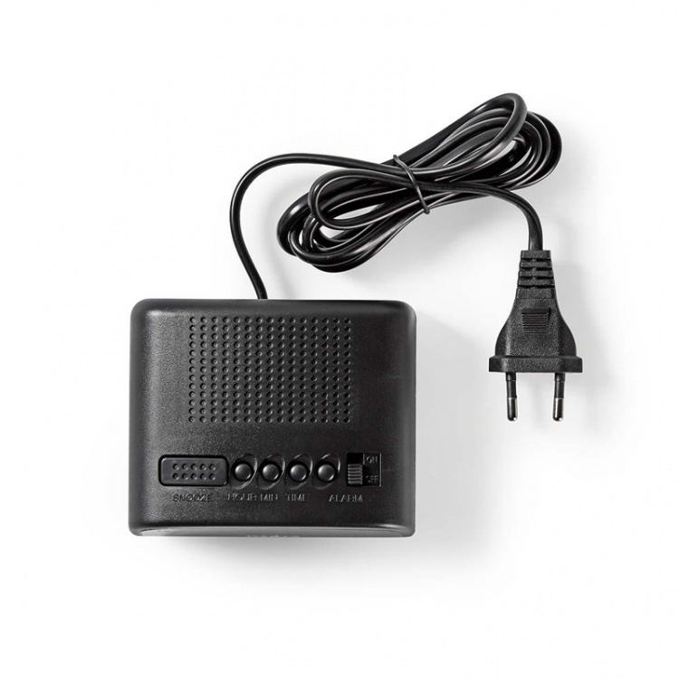 Nedis Digital Desk vekkerklokke | LED | slumrefunksjon | Sort