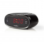 Nedis Digital Alarm Clock Radio | LED | AM / FM | slumrefunksjon | Sleep timer | Antall alarmer: 2 | Sort