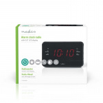 Nedis Digital Alarm Clock Radio | LED | 1x 3.5 mm Audio Input | Tidsframskriving | AM / FM | slumrefunksjon | Sleep timer | Antall alarmer: 2 | Sort Nedis Digital Alarm Clock Radio | LED | 1x 3.5 mm Audio Input | Tidsframskriving | AM / FM | slumrefunksjon | Sleep timer | Antall alarmer: 2 | Sort
