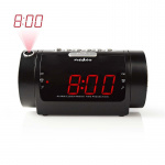 Nedis Digital Alarm Clock Radio | LED | Tidsframskriving | AM / FM | slumrefunksjon | Sleep timer | Antall alarmer: 2 | Sort