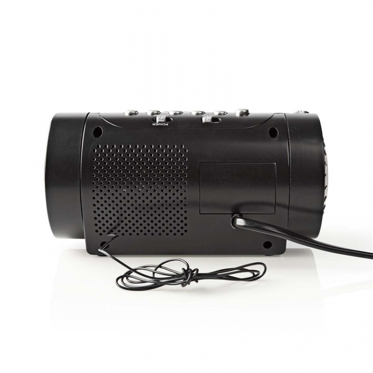 Nedis Digital Alarm Clock Radio | LED | Tidsframskriving | AM / FM | slumrefunksjon | Sleep timer | Antall alarmer: 2 | Sort