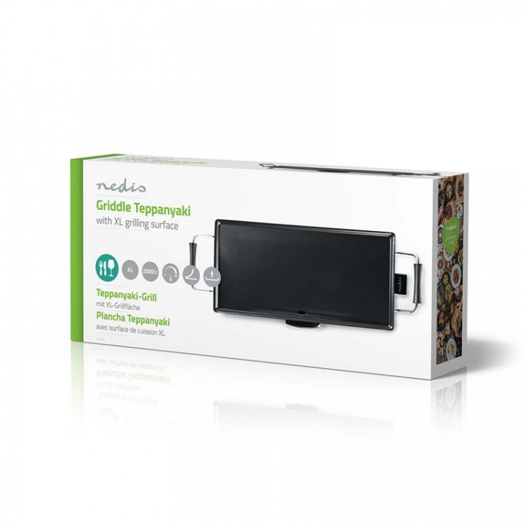 Nedis Teppanyaki Table Grill | Bakeflat (l x b): 47.5 x 26.5 cm | 5 Varmeinnstillinger