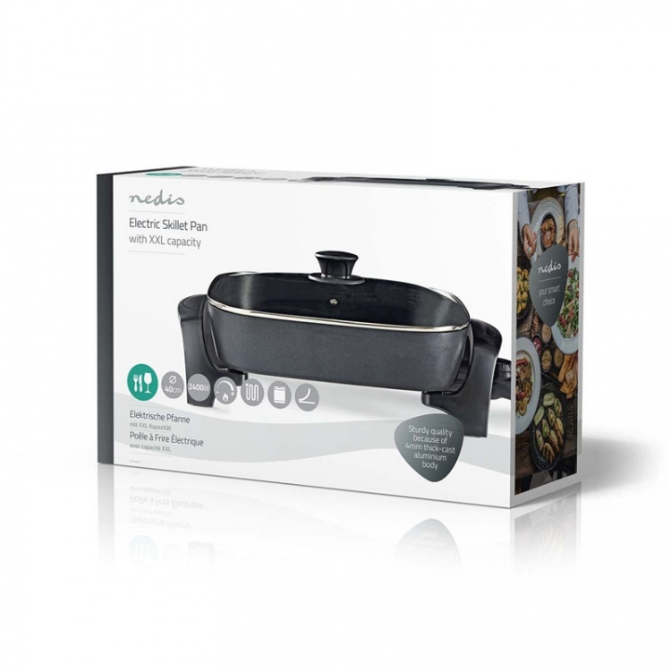 Nedis Elektrisk Stekepanne | 40 cm | Solid konstruksjon i aluminium Nedis Elektrisk Stekepanne | 40 cm | Solid konstruksjon i aluminium