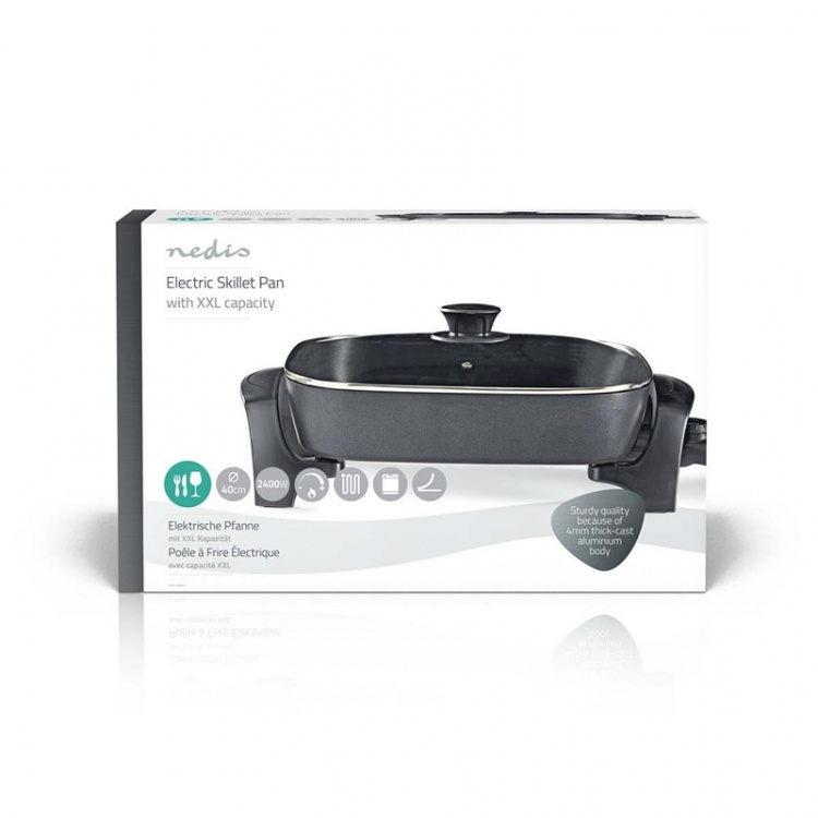 Nedis Elektrisk Stekepanne | 40 cm | Solid konstruksjon i aluminium Nedis Elektrisk Stekepanne | 40 cm | Solid konstruksjon i aluminium