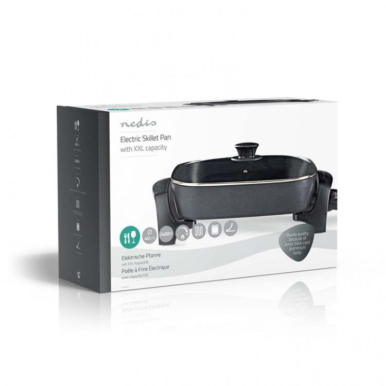 Nedis Elektrisk Stekepanne | 40 cm | Solid konstruksjon i aluminium Nedis Elektrisk Stekepanne | 40 cm | Solid konstruksjon i aluminium