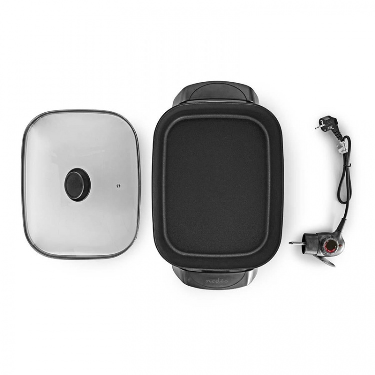 Nedis Elektrisk Stekepanne | 40 cm | Solid konstruksjon i aluminium Nedis Elektrisk Stekepanne | 40 cm | Solid konstruksjon i aluminium