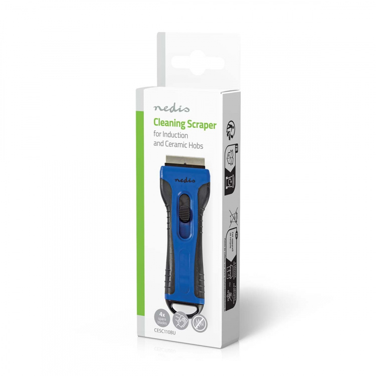 Nedis rengjøring Scraper | Keramiske kokeplater | Blå / Sort | Plast