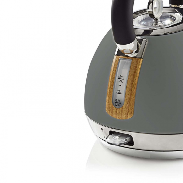 Nedis Vannkoker | 1.8 l | Soft-Touch | Grå | Roterbar 360 grader | Skjult varmeelement | Strix® kontroll | Koketørr beskyttelse Nedis Vannkoker | 1.8 l | Soft-Touch | Grå | Roterbar 360 grader | Skjult varmeelement | Strix® kontroll | Koketørr beskyttelse