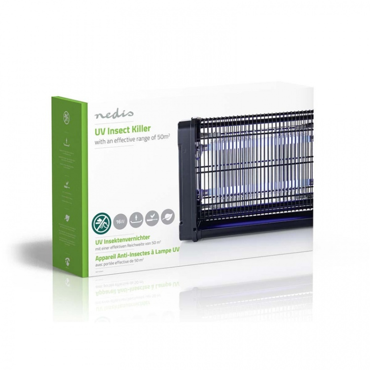 Nedis Mosquito Stopp Lys Trap | 16 W | Lampetype: F8T5/BL | effektiv rekkevidde: 50 m² | Sort