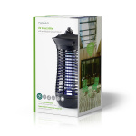 Nedis Mosquito Stopp Lys Trap | 18 W | Lampetype: 2G11 18W PL/BL | effektiv rekkevidde: 150 m² | Sort