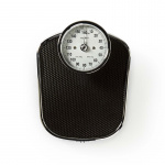 Nedis Personvekt | Analog | Sort | Gummi | Anti skli veieplatform | Maksimal vekttrykk: 160 kg