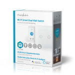 Nedis SmartLife Veggbryter | Dobbel | Wall Mount | 1000 W | Android™ / IOS | Glass | Hvit Nedis SmartLife Veggbryter | Dobbel | Wall Mount | 1000 W | Android™ / IOS | Glass | Hvit