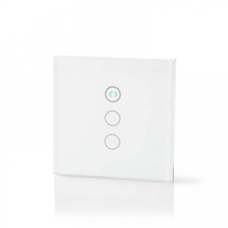 Nedis SmartLife Veggbryter | Gardin / Shutter / Solskjerm | Wall Mount | 300 W | Android™ / IOS | Glass | Hvit Nedis SmartLife Veggbryter | Gardin / Shutter / Solskjerm | Wall Mount | 300 W | Android™ / IOS | Glass | Hvit