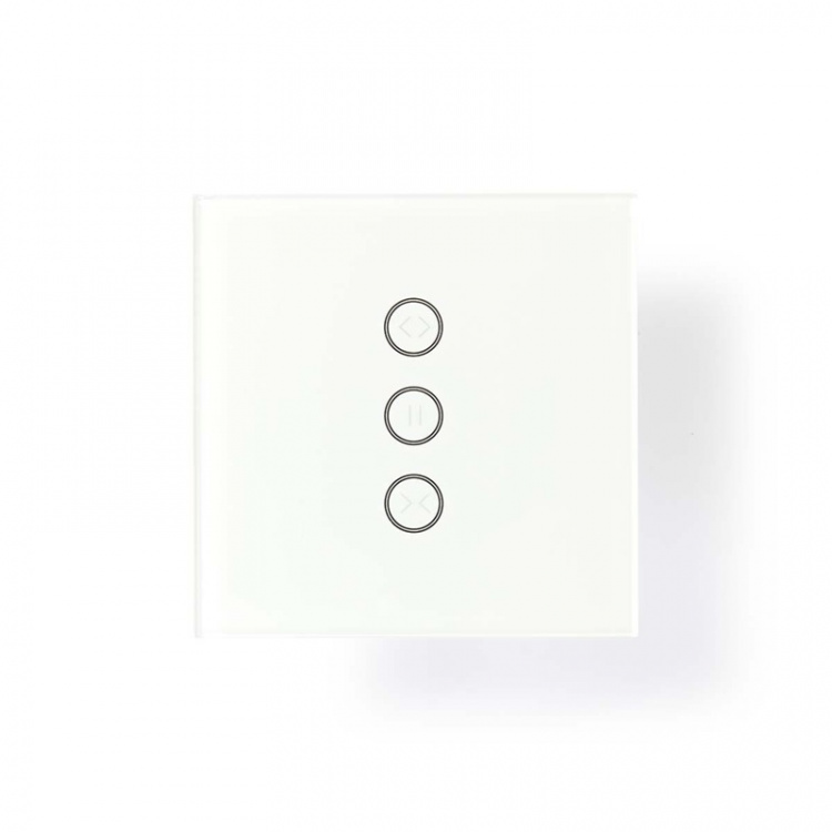 Nedis SmartLife Veggbryter | Gardin / Shutter / Solskjerm | Wall Mount | 300 W | Android™ / IOS | Glass | Hvit Nedis SmartLife Veggbryter | Gardin / Shutter / Solskjerm | Wall Mount | 300 W | Android™ / IOS | Glass | Hvit