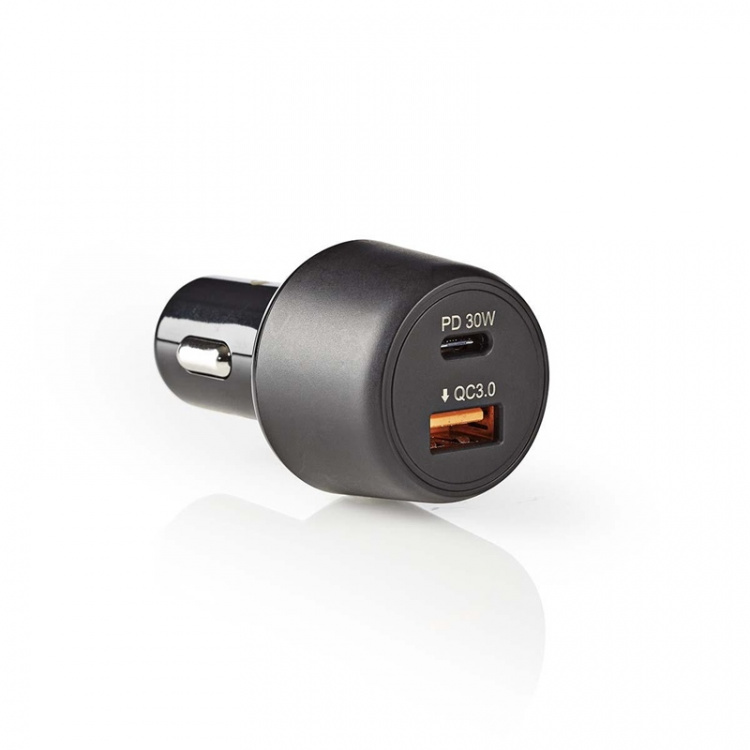 Nedis Billader | 48 W | 2x 3.0 A | Antall utganger: 2 | Porttype: USB-A / USB-C™ | | Automatisk Spenning Utvalg