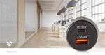 Nedis Billader | 48 W | 2x 3.0 A | Antall utganger: 2 | Porttype: USB-A / USB-C™ | | Automatisk Spenning Utvalg