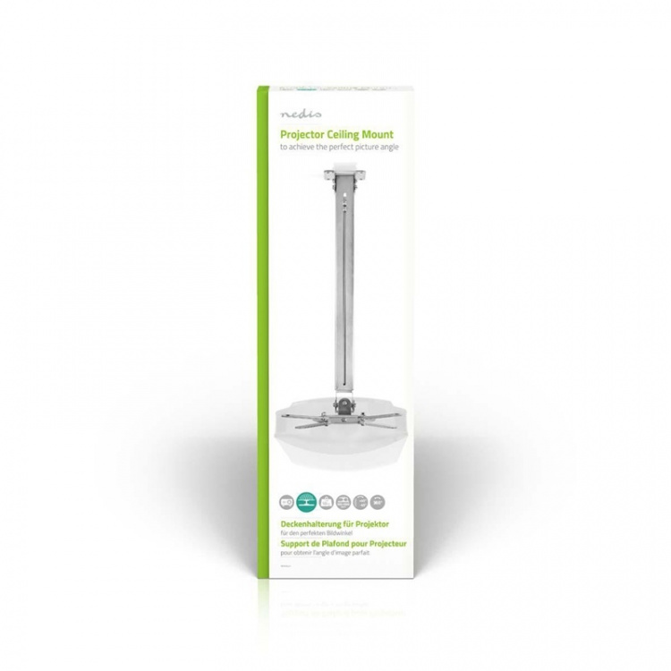 Nedis projektor Mount | Fullbevegelig | 10 kg | Roterbar | Tiltbar | Stål | Sølv
