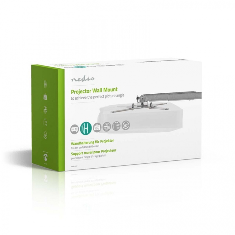 Nedis projektor Mount | Fullbevegelig | 10 kg | Roterbar | Tiltbar | Stål | Sølv
