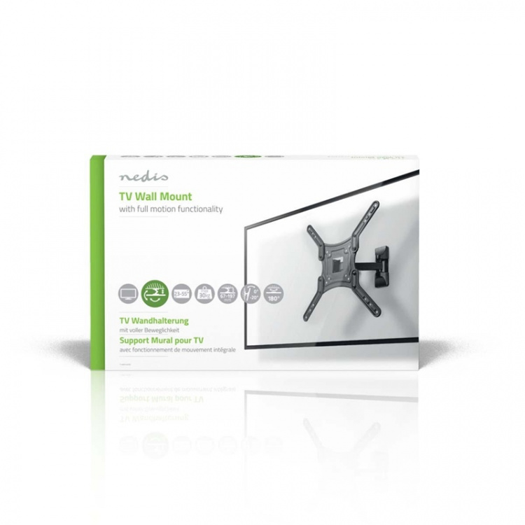 Nedis Full Motion TV Veggfeste | 37 - 70  Nedis Full Motion TV Veggfeste | 37 - 70