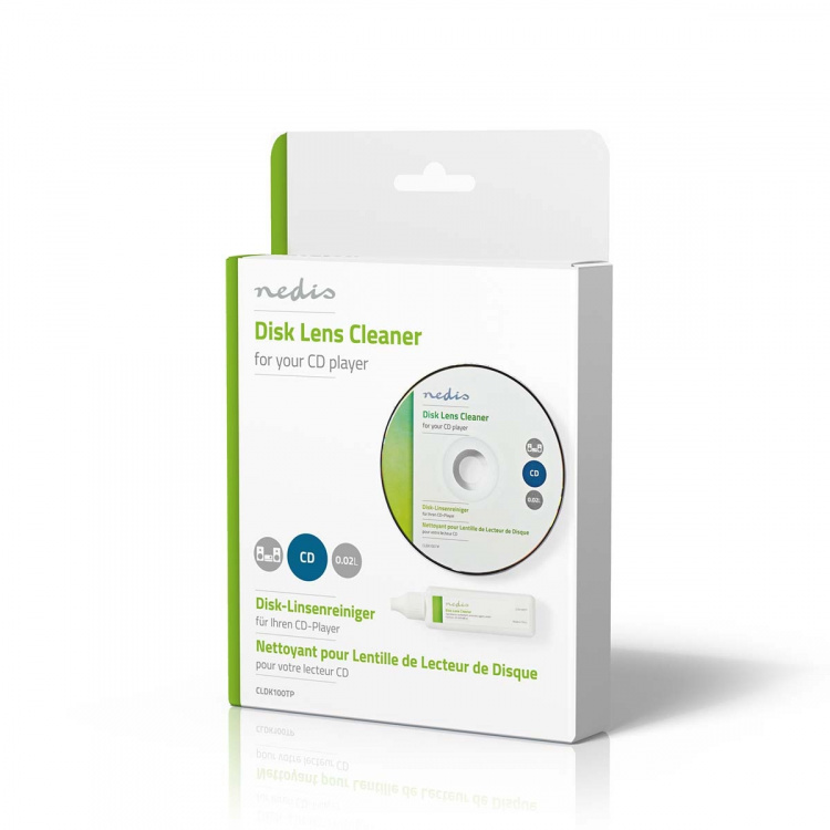 Nedis Disc Lens Cleaner | Rengjørings disc | 20 ml | CD spiller Nedis Disc Lens Cleaner | Rengjørings disc | 20 ml | CD spiller