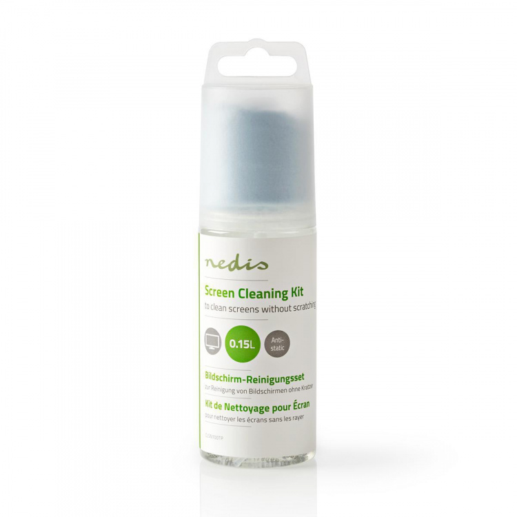 Nedis Screen Cleaner | Sprøyte | 150 ml | Bærbar Datamaskin / Smarttelefon / Tablett / TV Skjerm | Visker inkludert Nedis Screen Cleaner | Sprøyte | 150 ml | Bærbar Datamaskin / Smarttelefon / Tablett / TV Skjerm | Visker inkludert