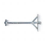 Nedis Satellitt-veggfeste | Minimum vegg avstand: 550 mm | Maksimum vegg avstand: 950 mm | Avstand til vegg: 0.00 mm | Diameterklemme: 32 - 42 mm | Stål | Sølv