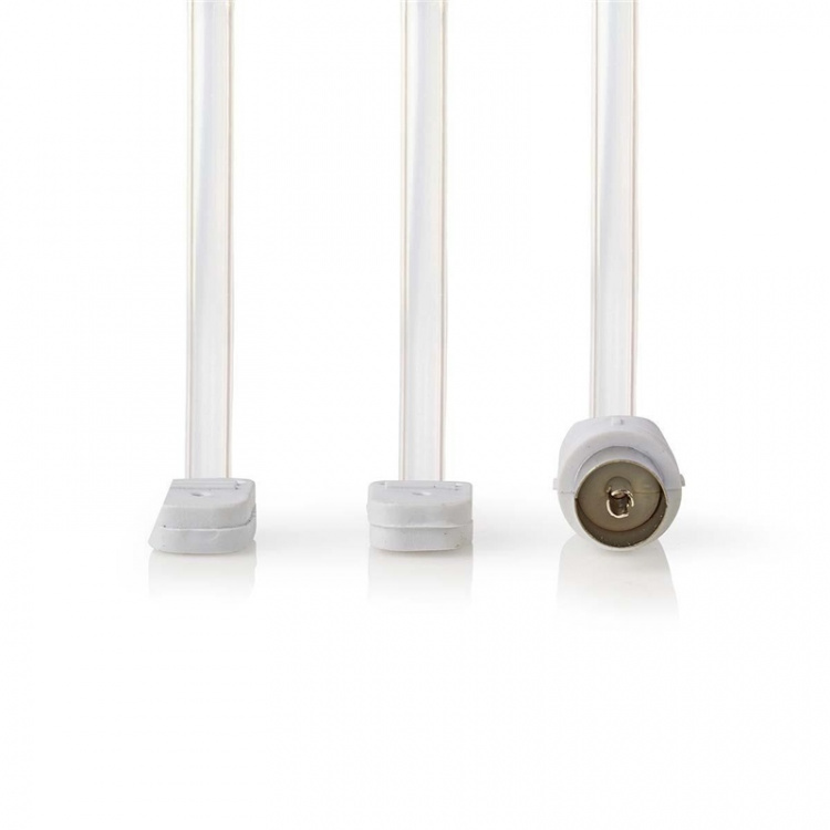 Nedis Coax Cable | IEC (Coax) Han | Open | Nikkel belagt | 50 Ohm | Unshielded | 1.90 m | Flatt | PVC | Hvit | Boks Nedis Coax Cable | IEC (Coax) Han | Open | Nikkel belagt | 50 Ohm | Unshielded | 1.90 m | Flatt | PVC | Hvit | Boks