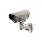 Nedis Dummy Security Camera | Kule | IP44 | Batteri drevet | Utendørs | Inkludert veggoppheng | Grå Nedis Dummy Security Camera | Kule | IP44 | Batteri drevet | Utendørs | Inkludert veggoppheng | Grå