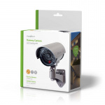 Nedis Dummy Security Camera | Kule | IP44 | Batteri drevet | Utendørs | Inkludert veggoppheng | Grå Nedis Dummy Security Camera | Kule | IP44 | Batteri drevet | Utendørs | Inkludert veggoppheng | Grå