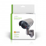 Nedis Dummy Security Camera | Kule | IP44 | Batteri drevet | Utendørs | Inkludert veggoppheng | Grå Nedis Dummy Security Camera | Kule | IP44 | Batteri drevet | Utendørs | Inkludert veggoppheng | Grå