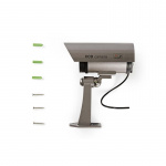 Nedis Dummy Security Camera | Kule | IP44 | Batteri drevet | Utendørs | Inkludert veggoppheng | Grå Nedis Dummy Security Camera | Kule | IP44 | Batteri drevet | Utendørs | Inkludert veggoppheng | Grå