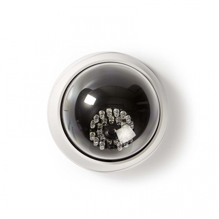Nedis Dummy Security Camera | Kuppel | Batteri drevet | Innendørs | Hvit