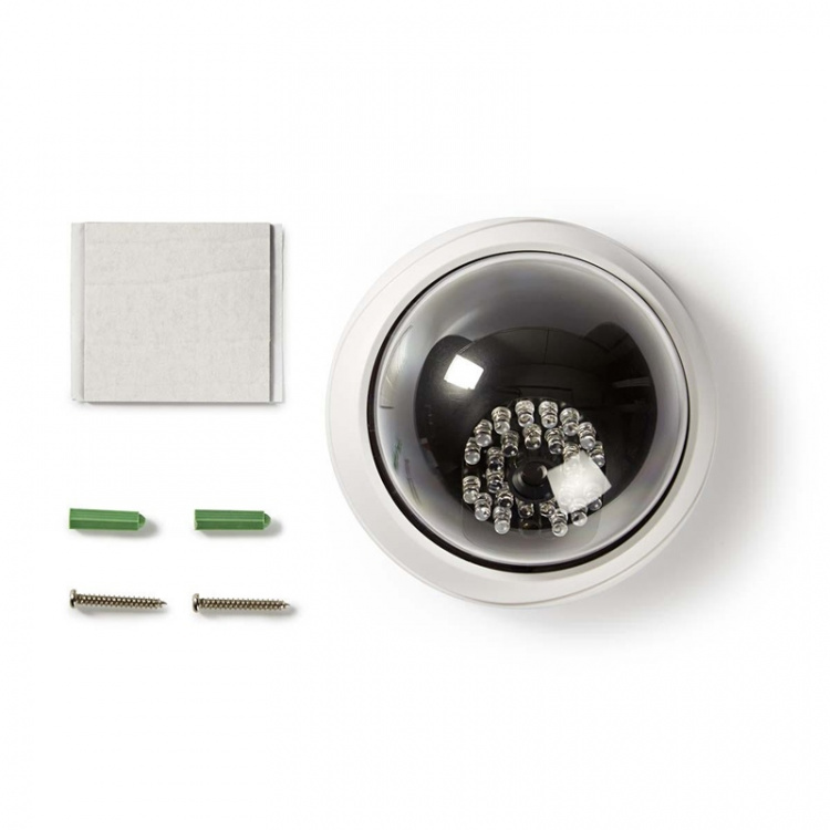 Nedis Dummy Security Camera | Kuppel | Batteri drevet | Innendørs | Hvit