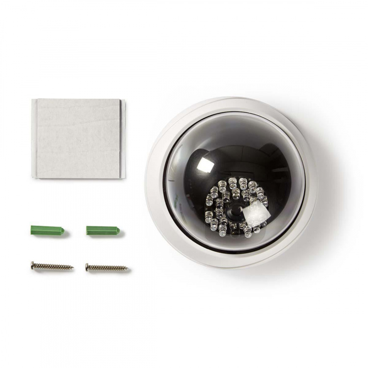 Nedis Dummy Security Camera | Kuppel | Batteri drevet | Innendørs | Hvit