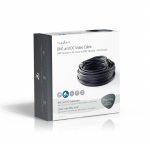Nedis CCTV Security Cable | BNC / DC | 10.0 m | Rund | PVC | Sort | Gaveeske