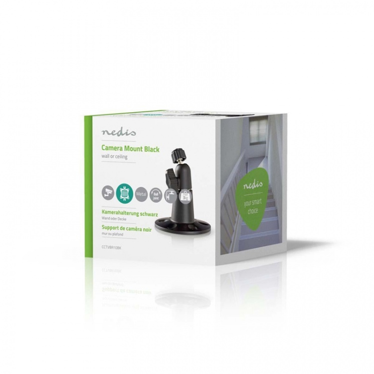 Nedis kamera Mount | Hellingsvinkel: 90 ° | Maksimal vekt: 3 kg | Stål | Sort Nedis kamera Mount | Hellingsvinkel: 90 ° | Maksimal vekt: 3 kg | Stål | Sort