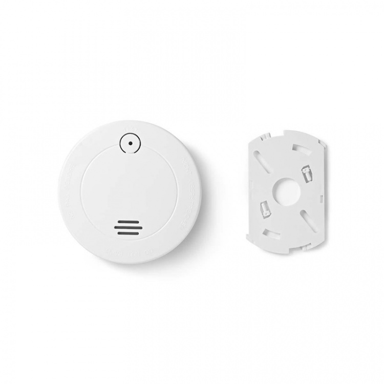 Nedis Røykvarsler | Batteri drevet | batteritid opp til: 1 år | EN 14604 | Med test knapp | 85 dB | ABS | Hvit