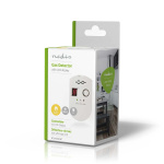 Nedis gass ​​Alarm | Nettstrøm drevet | 85 dB | Hvit