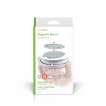 Nedis Detektorfeste | Diameter: 70 mm | Magnetisk | Teip | Sølv