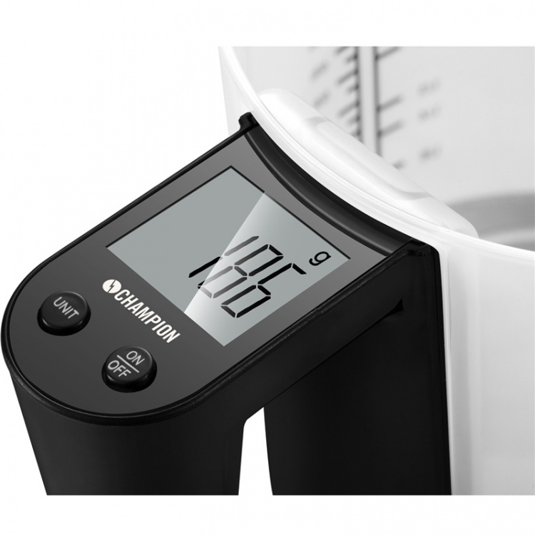 Champion Kjøkkenvekt målekopp 3kg 1200ml KV310 Svart Champion Kjøkkenvekt målekopp 3kg 1200ml KV310 Svart