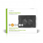 Nedis Notatbokstativ | Antall vifter: 2 | USB-Strøm | Antall vinkler: 4 | 18 