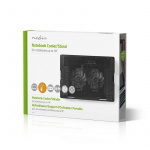 Nedis Notatbokstativ | Antall vifter: 2 | USB-Strøm | Antall vinkler: 4 | 18 