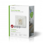 Nedis Støvsugepose- | 12 stk. | Syntetisk | Mest solgt for: Philips / Electrolux | Hvit