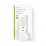 Nedis Orientering LED lys og lommelykt | Nettstrøm drevet | 220 - 240 V AC 50 Hz | 1.30 W | Oppladningsbar | Nominell lysfluks: 37 lm | Lysrekkevidde: 3 m | Strålevinkel: 71 ° | LED fakkel