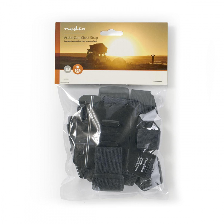 Nedis Handling Cam Mount | Bryst | Sort