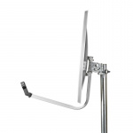 Parabolantenne | 60.0 cm | Forsterkning: 37.8 dB | Forskyvningsvinkel: 28 ° | Polyester / Stål | Grå
