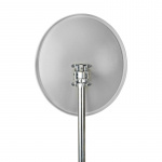 Parabolantenne | 60.0 cm | Forsterkning: 37.8 dB | Forskyvningsvinkel: 28 ° | Polyester / Stål | Grå