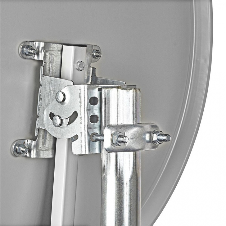 Parabolantenne | 60.0 cm | Forsterkning: 37.8 dB | Forskyvningsvinkel: 28 ° | Polyester / Stål | Grå