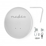 Parabolantenne | 60.0 cm | Forsterkning: 37.8 dB | Forskyvningsvinkel: 28 ° | Polyester / Stål | Grå